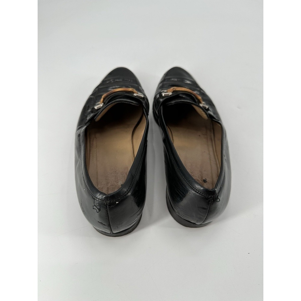 GUCCI Loafers‎ Leather Shoes Pumps Women's Size 38 C Black - Picture 7 of 14